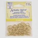 8mm Jump Rings BRASS 18ga 1mm, 75pcs, jum0245