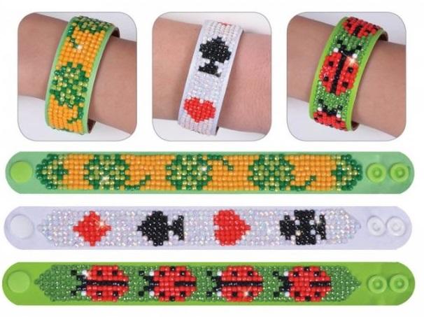 Diamond Dotz BRACELETS LUCKY LUCKY Rhinestone Facet Painting Kit, Set of 3, kit0206