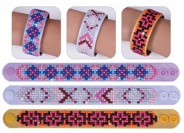 Diamond Dotz BRACELETS GEOMETRIC Rhinestone Facet Painting Kit, Set of 3, kit0210