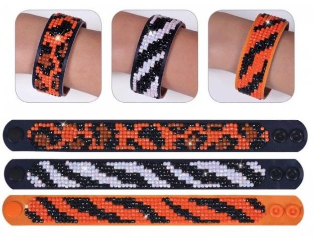 Diamond Dotz BRACELETS ANIMAL PRINTS Rhinestone Facet Painting Kit, Set of 3, kit0211