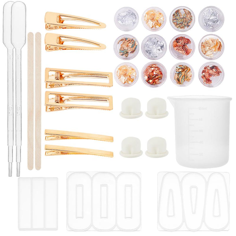 DIY Hair Clip Making Kit - for resin, kit0519