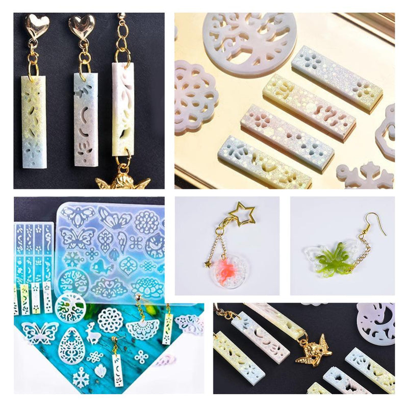 DIY Earring Making Kit, resin mold, silicone, kit0520