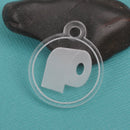 6 TOILET PAPER Charm Pendants, Camping Charms, Camp Jewelry, laser cut acrylic keychain, laser engraved acrylic key chain, w/ Hole, lca0220a