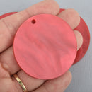 5 RED PEARL ACRYLIC Circle Key chain Blanks 2" Laser Cut Acrylic Blanks Disc Lca0580