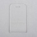 2 CLEAR Acrylic 3" LUGGAGE Tags Blanks, Laser Cut Acrylic shapes, 1/8" thick, for key chains, bag tags, Lca0585