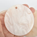 5 BEIGE PEARL ACRYLIC 3" Circle Keychain Blanks Laser Cut Acrylic Blanks Disc Lca0614