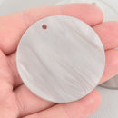 5 GRAY PEARL ACRYLIC 2" Circle Keychain Blanks Laser Cut Acrylic Blanks Disc Lca0691a