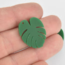 6 Monstera 1" Leaf Charms Acrylic Laser Cut Lca0749a