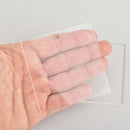 5 Square 3" blank charms Clear laser cut acrylic Lca0772a