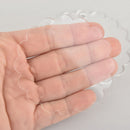 5 Scalloped Flower 3" blank charms Clear laser cut acrylic Lca0779a