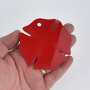 2 Red Fireman Cross Laser Cut Acrylic Blanks for Vinyl, 3", Lca0802a