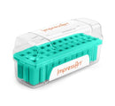Teal Metal Stamp Block Holder, Metal Stamp Storage Container, Use with ImpressArt 4mm stamps, fits 33 stamps up to 8mm square, tol0815