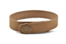 5 TAN LEATHER CUFF Bracelet Blanks, 1/2" wide, 5 leather bracelet cuffs, brass snaps, Lth0002