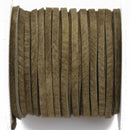 DARK OLIVE GREEN SUEDE LACING 3MM
