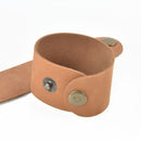 3 CAMEL Brown LEATHER CUFF Bracelet Blanks, 1.5" wide, 3 leather bracelet cuffs, brass snaps, Lth0053