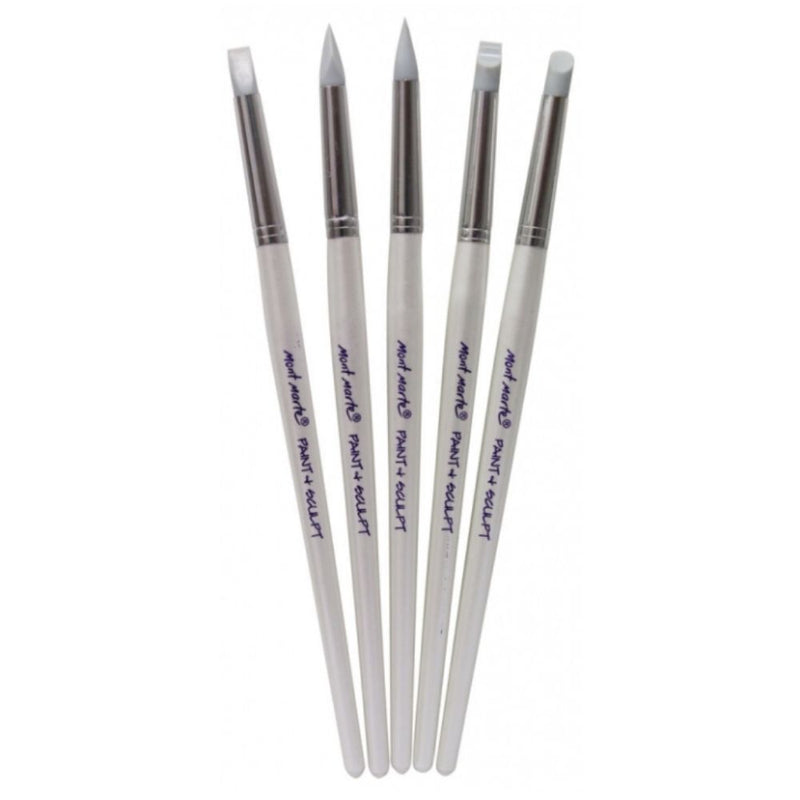 Paint & Sculpt Shapers 5pc, Silicone Clay Shapers, charcoal pastel blenders, tol1300