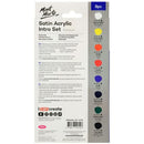 Acrylic Satin Paint Set, 8 colors, 18ml tubes, pnt0217