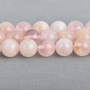 5mm MORGANITE Round Gemstone Beads Natural Peach Pink Color full strand 72 beads, gms0077