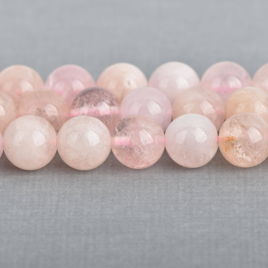 5mm MORGANITE Round Gemstone Beads Natural Peach Pink Color full strand 72 beads, gms0077