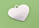 5 ALUMINUM HEART Metal Stamping Blanks Charms Pendants 48mm x 42mm (1-7/8" x 1-5/8") Large Heart Tag, 20 gauge msb0048