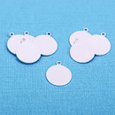 10 pcs CIRCLE TAG Shape ImpressArt Soft Strike ALUMINUM™ Metal Stamping Blanks Charms 1/2" (12.5mm), 20 gauge  msb0141