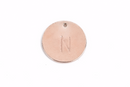 10 ROSE GOLD Blanks, Metal Stamping Blanks Charms, round circle disc, 15mm wide (5/8"), 16 gauge, msb0355