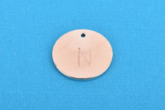 10 ROSE GOLD Blanks, Metal Stamping Blanks Charms, round circle disc, 15mm wide (5/8"), 16 gauge, msb0355