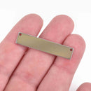 5 Stainless Steel Metal Bar Connector Blanks, 17ga Rectangle Stamping Blanks, 38mm x 6mm, (1-1/2" x 1/4"), msb0444