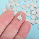 20 Stainless Steel Stamping Blank Tags, Round Charm Pendants Stamping Blanks, 1/4", 7mm diameter, 20 gauge flat disc circle round, msb0449