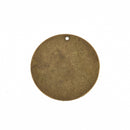 30 Distressed Bronze Stamping Blanks, Charms, LARGE CIRCLE DISC shape 1" diameter, 25mm, 30 gauge msb0460