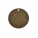 30 Distressed Bronze Stamping Blanks, Charms, LARGE CIRCLE DISC shape 3/4" diameter, 20mm, 30 gauge msb0461