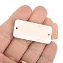 5 COPPER RECTANGLE Metal Stamping Blank Connector Links 44x20mm, 18 gauge msb0490