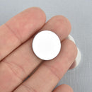 10 Aluminum Metal Stamping Blanks Charms 3/4" CIRCLE DISC TAGS, 16 gauge  msb0493