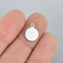 10 Aluminum CIRCLE TAG Metal Stamping Blanks Charms 3/8" (10mm), 16 gauge msb0494