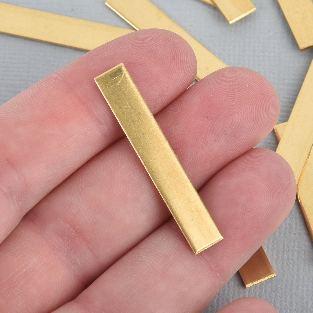 10 Brass Metal Stamping Blanks Charms 1/4