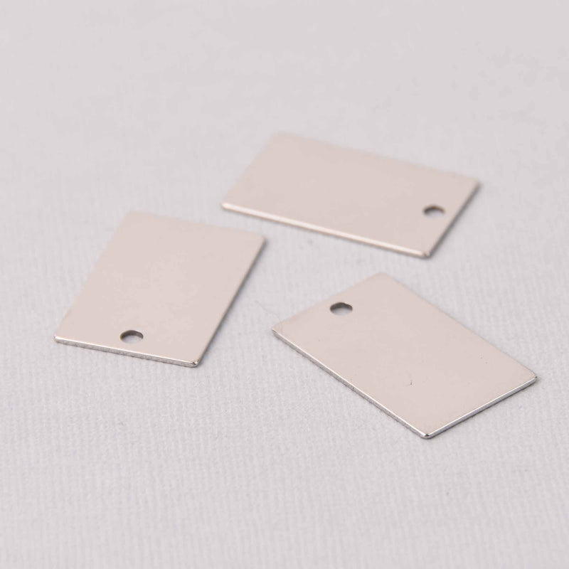 5 Stainless Steel Metal Stamping Blanks, RECTANGLE 1-1/4" x 3/4", 21 gauge, msb0536