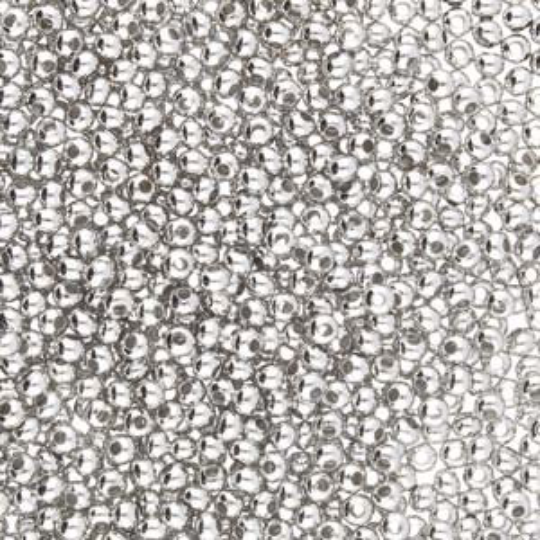 6/0 Metal Seed Beads, Imitation Rhodium Silver, Round, MT6-IMRHOD, bsd0856