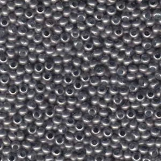 6/0 Metal Seed Beads, Antique Zinc, Round, MT6-ZNCANT, bsd0860