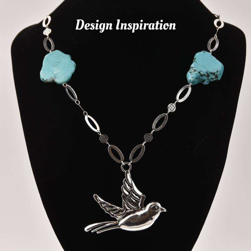 9 TURQUOISE BLUE HOWLITE Slab Gemstone Beads, magnesite, about 1.5" to 2", full strand, 9 beads gem0205