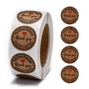 500 Thank You Stickers, 1" round, pap0154