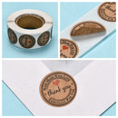 500 Thank You Stickers, 1" round, pap0154