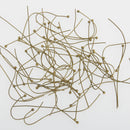 400 Antique Bronze THIN Ball Head Pins, 1.75" long (45mm)  24ga  24 gauge . pin0023b