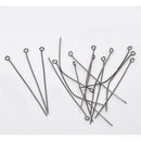 80 GUNMETAL BLACK Metal Eye Pins 20 gauge, 50mm (about 2" long)  pin0134