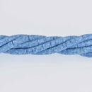 4mm Katsuki Beads, Light Blue Sprinkle Polymer Clay Rondelle, strand, pol0136