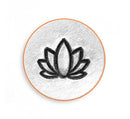 ImpressArt Metal Design Stamp,  6mm LOTUS FLOWER   tol0160