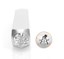 ImpressArt Metal Design Stamp,  6mm SNOW MAN Snowman  tol0069