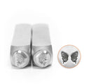BUTTERFLY WINGS Metal Stamp Set of 2 ImpressArt Metal Design Stamps, 2-pack, 6mm tol0453