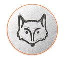 FOX HEAD 6mm Stamp, ImpressArt Metal Design Stamp, tol0670