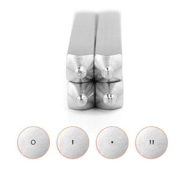 Set of 4 LONGITUDE and LATITUDE Metal Stamps, Metal Stamping, ImpressArt Metal Design Stamp, tol0714