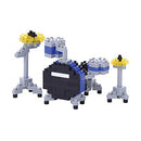 drum set blue Nanoblock kit